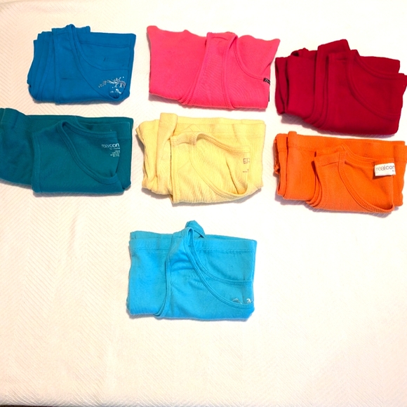 7 Colorful Tank Tops Size XL - Picture 7 of 8